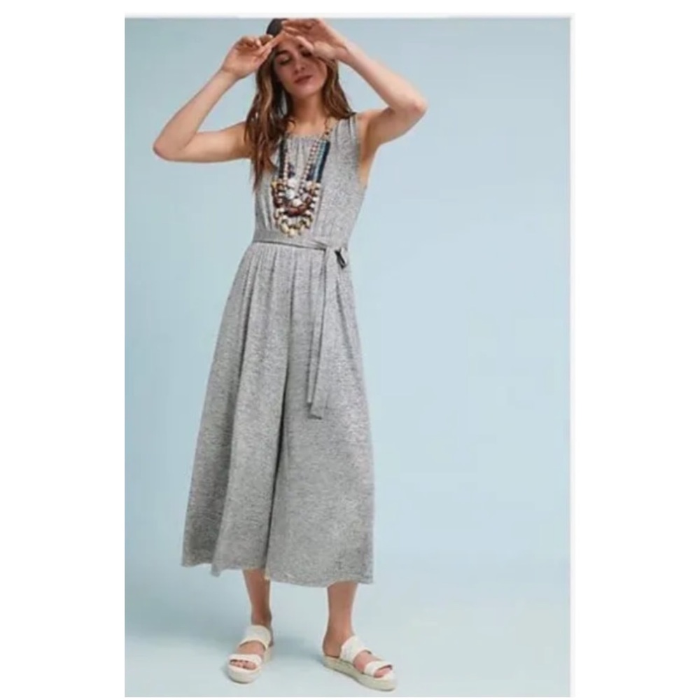 Anthropologie • Meadow Rue The Alchemist Silver Jumpsuit
